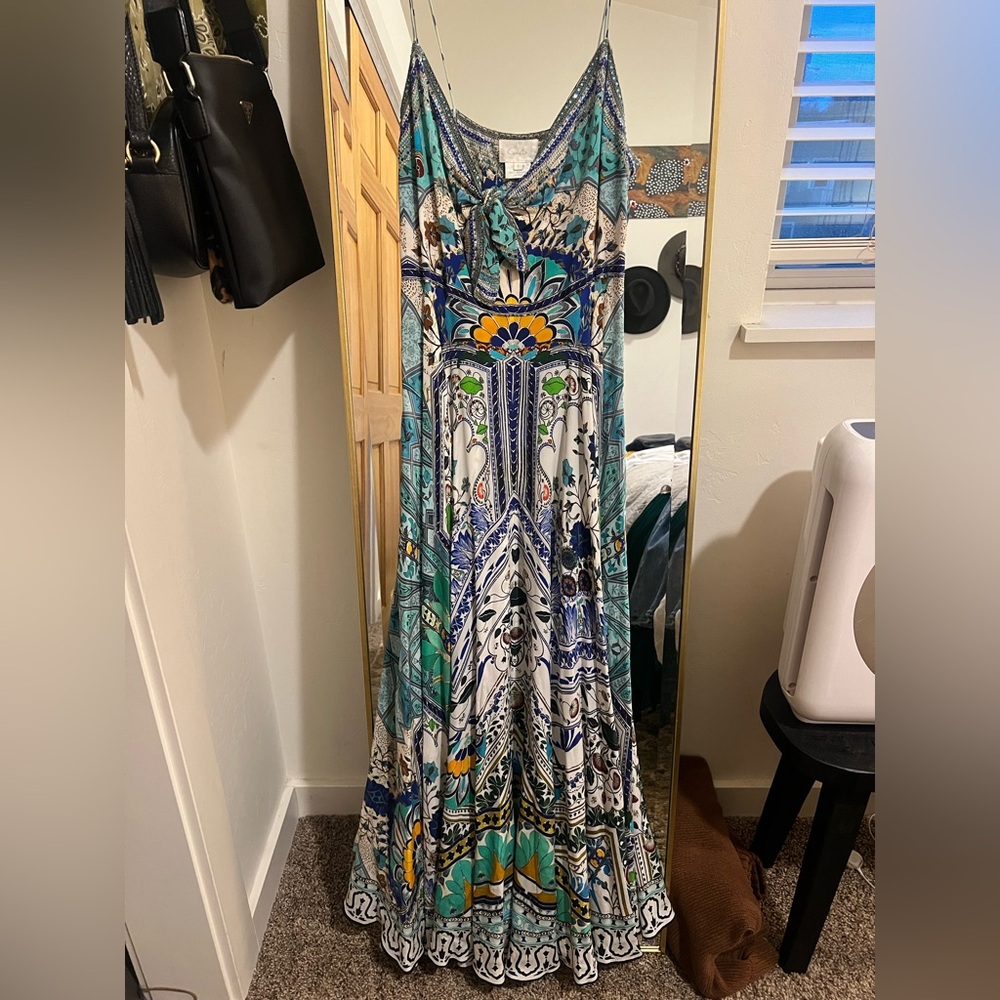 Camilla Maxi Dress With Tie Front